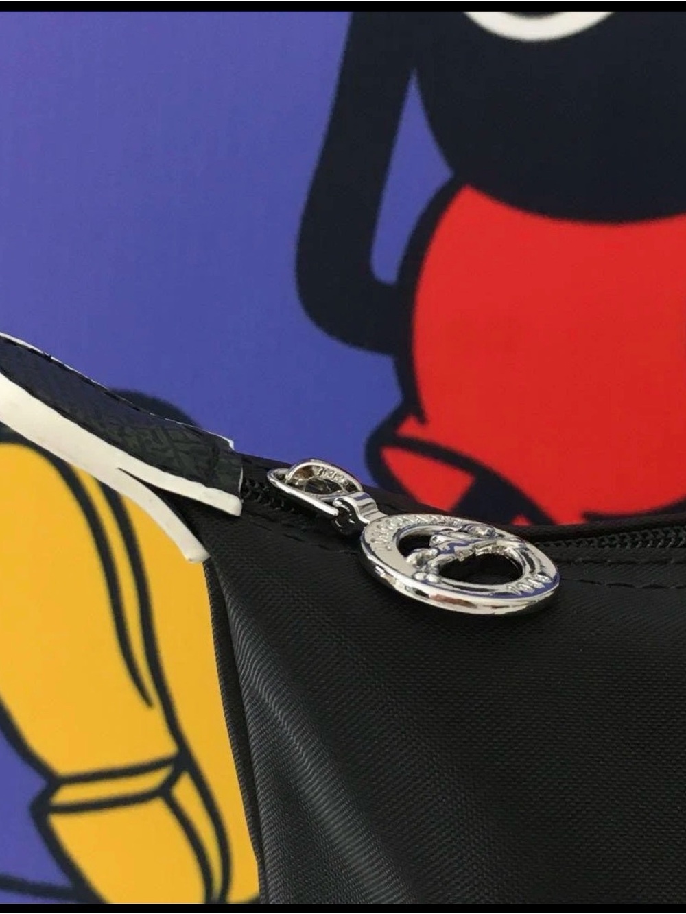 Longchamp Black Tote with Silver Logo - Picture 4 of 6